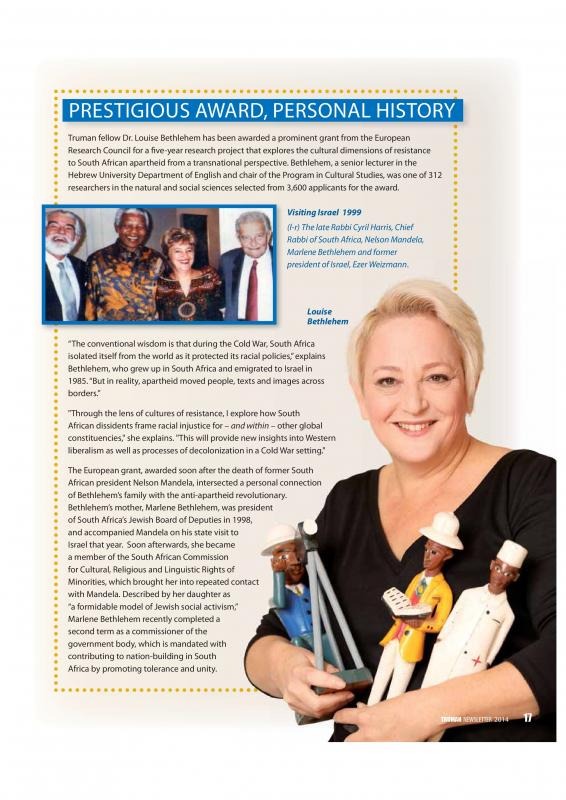 Truman institute Newsletter- 2014